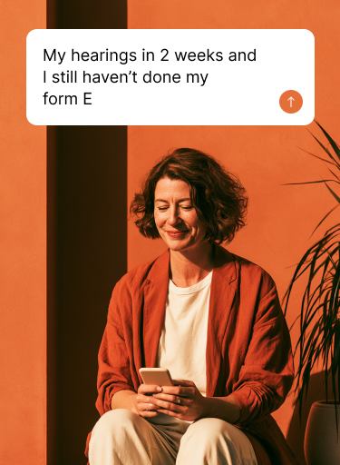 Person looking ahead, calm